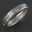 Obrączka srebrna z cyrkoniami 