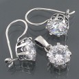 Komplet srebrny z cyrkoniami
