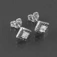 Kolczyki ze srebra z cyrkoniami