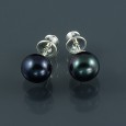 Kolczyki srebrne z perłami