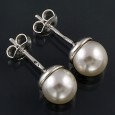 Kolczyki srebrne z perłami