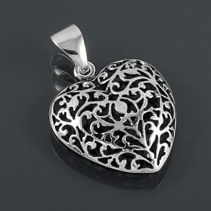 Wisiorek srebrny serce