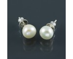 Kolczyki ze srebra z perłami