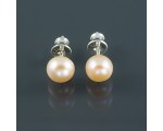 Kolczyki ze srebra z perłami
